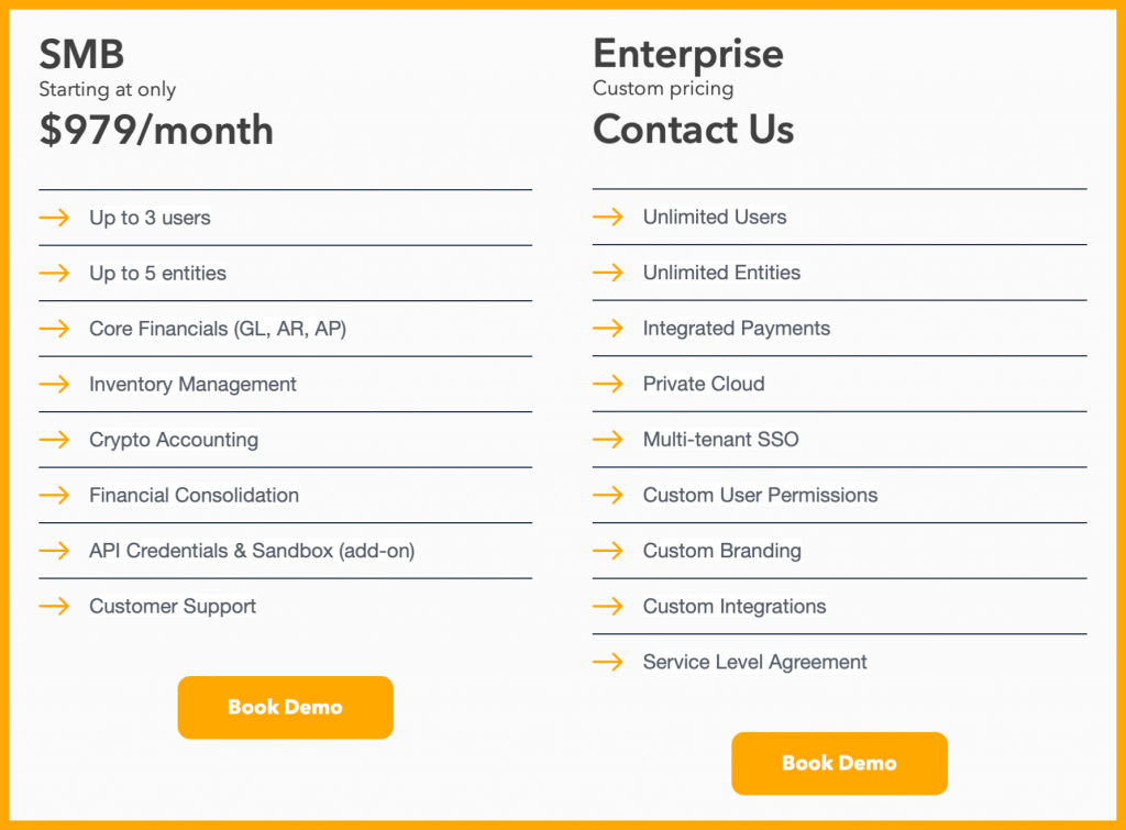 SoftLedger Pricing